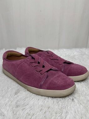 VIONIC / Jean Suede magenta pink purple slip on casual sneakers / 9